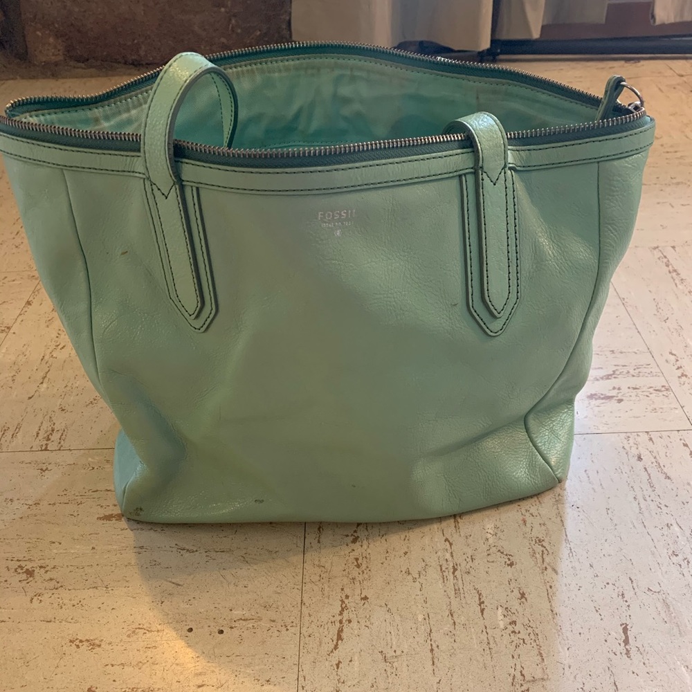 Mint color Sydney shopper